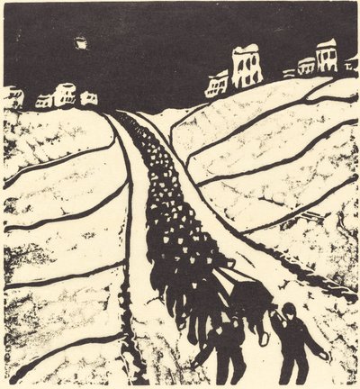 Hautahautaus, 1916. tekijältä Walter Gramatte