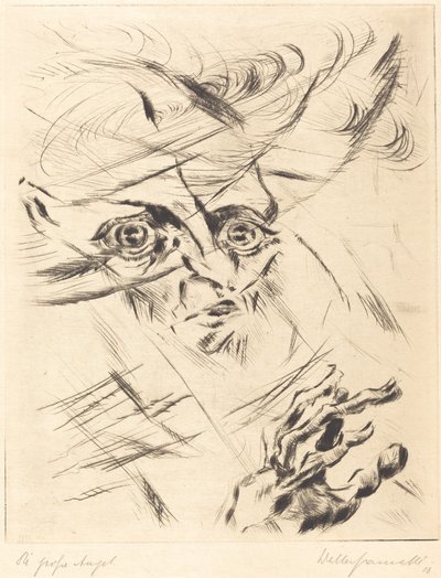 Die Grosse Angst Suuri ahdistus, 1918. tekijältä Walter Gramatte