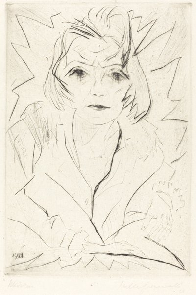 Neitotyttö, 1921. tekijältä Walter Gramatte