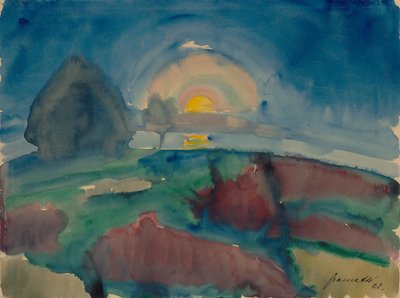 Mondaufgang (auf Hiddensee) tekijältä Walter Gramatte