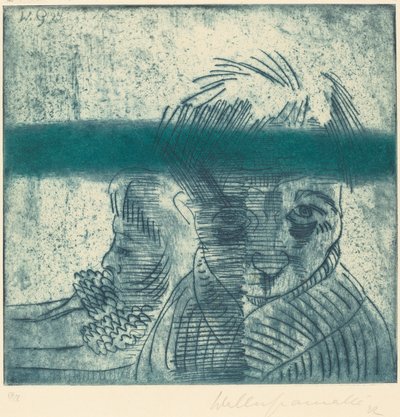 Couple Das Paar, 1922. tekijältä Walter Gramatte