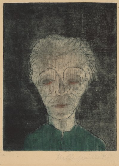 Väsyneen miehen omakuva, 1923. tekijältä Walter Gramatte