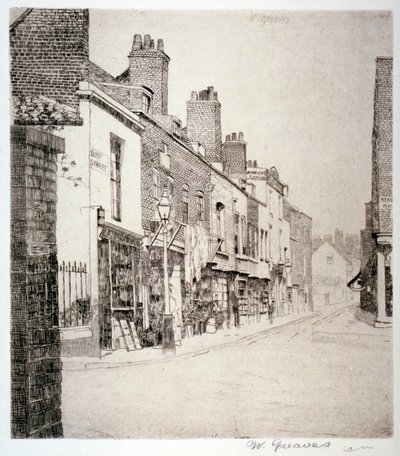 Duke Street, Chelsea, Lontoo, 1873 tekijältä Walter Greaves