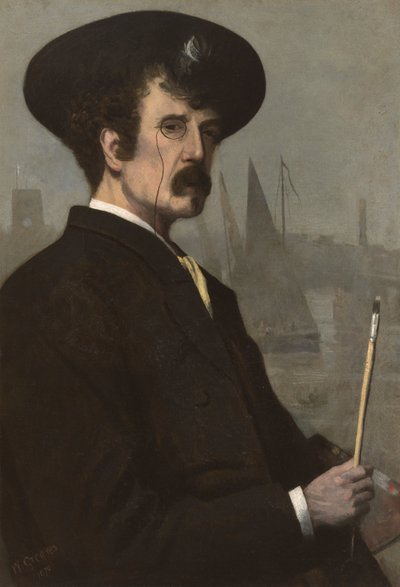 James Abbott McNeill Whistler (1834-1903) 1870 (öljy kankaalle) tekijältä Walter Greaves