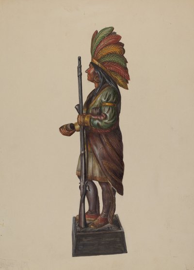 Sikarikauppa Intialainen, c. 1936. tekijältä Walter Hochstrasser