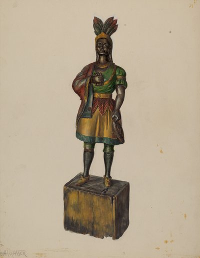 Sikarikauppa Intialainen, c. 1936. tekijältä Walter Hochstrasser