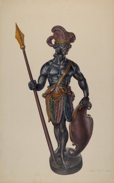 Sikarikauppa Intialainen, c. 1937. tekijältä Walter Hochstrasser