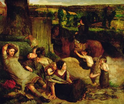 Irlannin kulkurit, n. 1853-54 tekijältä Walter Howell Deverell