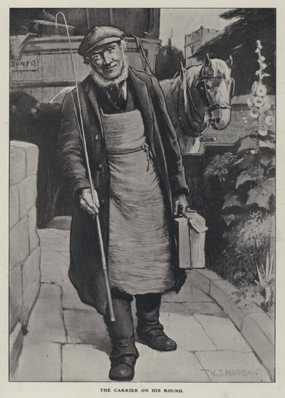 Kantolaite kierroksessaan (litho) tekijältä Walter Jenks Morgan