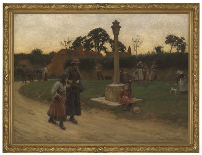 Vaeltavat muusikot (kehystetty) tekijältä Walter Langley