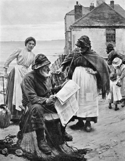 Kun veneet ovat poissa, 1903. tekijältä Walter Langley