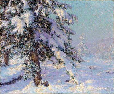 Snow-Laden (öljy kankaalle) tekijältä Walter Launt Palmer