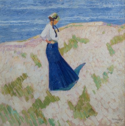 Bernhardine Bornemann rannalla Heistissä. 1910 tekijältä Walter Ophey