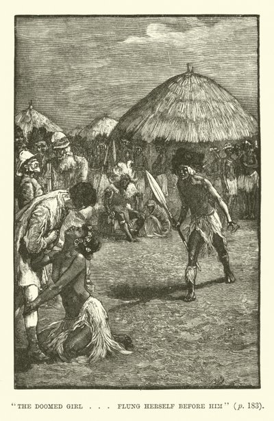H Rider Haggardin kuvitus King Solomons Minesille tekijältä Walter Paget