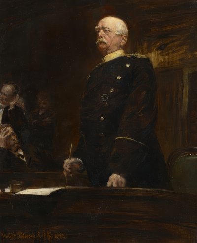 Prinssi Bismarckin muotokuva Reichstagissa tekijältä Walter Petersen