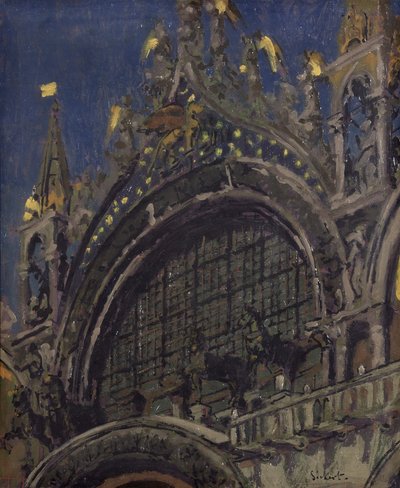 Pyhän Markuksen hevoset, Venetsia tekijältä Walter Richard Sickert