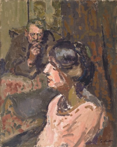 Hubby ja Marie, n. 1912 (öljy kankaalle) tekijältä Walter Richard Sickert