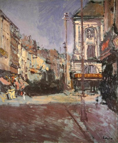 La Grande Rue, Dieppe (öljy kankaalle) tekijältä Walter Richard Sickert