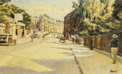 London Street, Bath, katsot kohti Walcotia, n. 1939 tekijältä Walter Richard Sickert