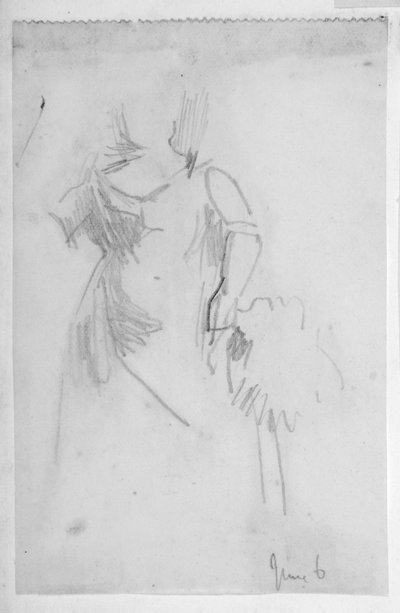 Luonnos naishahmosta tekijältä Walter Richard Sickert