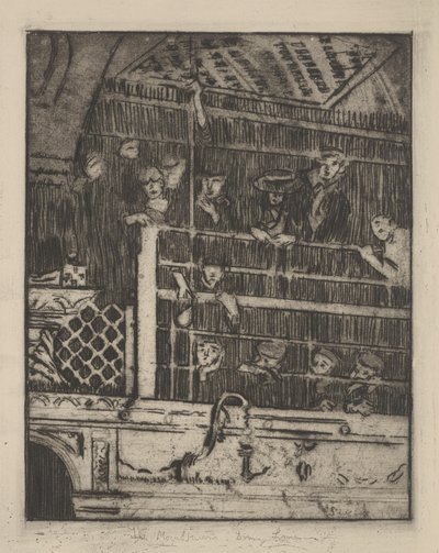 The Old Mogul Tavern, Drury Lane, 1908, julkaistu 1929 tekijältä Walter Richard Sickert