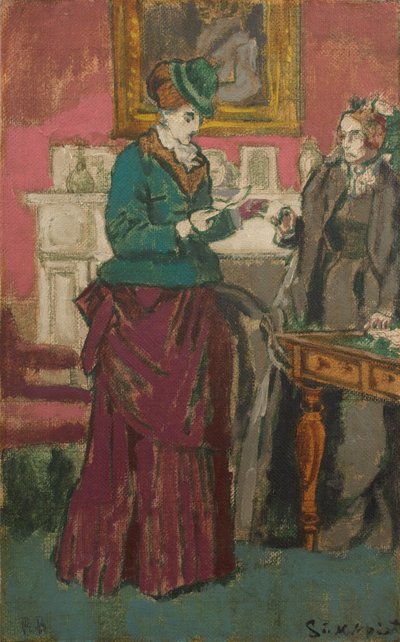Ehdotus [Robert Barnesin mukaan], noin 1931-32 (Öljy kankaalle) tekijältä Walter Richard Sickert