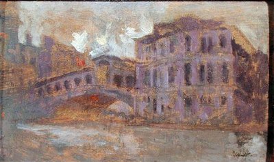 Rialton silta ja Palazzo Camerlenghi tekijältä Walter Richard Sickert