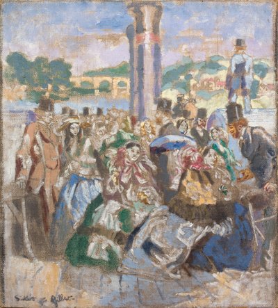 Joki [John Gilbertin mukaan], n. 1930-31 (Öljy kankaalle) tekijältä Walter Richard Sickert