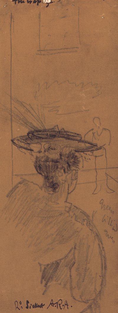 Trapetsi (lyijykynä) tekijältä Walter Richard Sickert