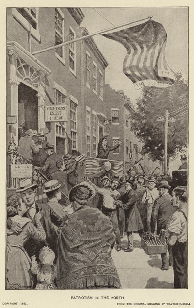 Isänmaallisuus pohjoisessa (litho) tekijältä Walter Russell