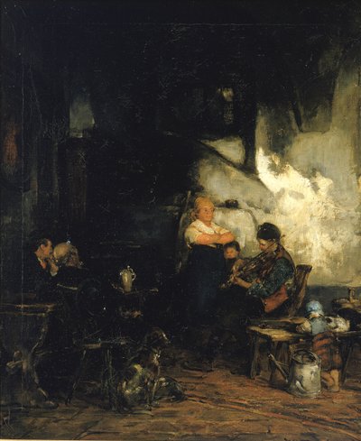 The Inn, Saksa, n. 1873. tekijältä Walter Shirlaw
