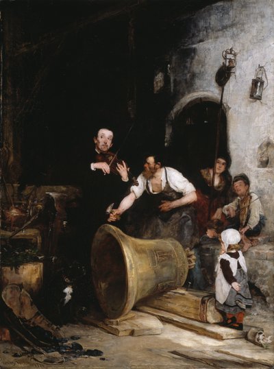 Kellon soittaminen, 1874. tekijältä Walter Shirlaw