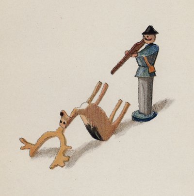 Walter Trierin maalaama vanha lelu (värilitro) tekijältä Walter Trier