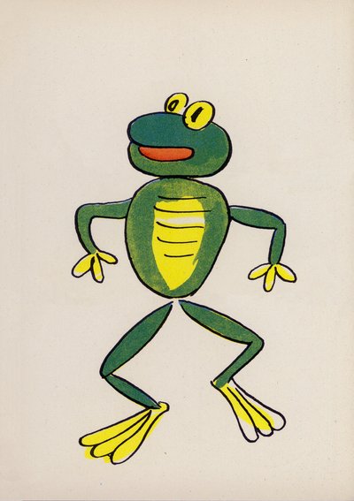 Yksi Walter Trierin hulluista ihmisistä (värilitografia). tekijältä Walter Trier