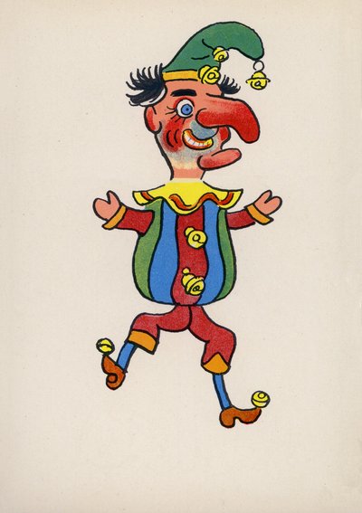 Yksi Walter Trierin hulluista ihmisistä (värilitografia). tekijältä Walter Trier