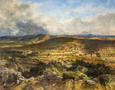 Widecombe In The Moor, Devon, 1922. tekijältä Walter Westley Russell