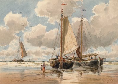 Dutch Pinks at Low Water (värilitografia) tekijältä Walter William May