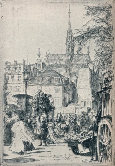 Place St. Michel, Pariisi, 1913 tekijältä Walter Zeising