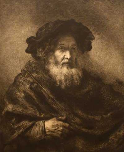 Nimetön: Rembrandtesque Old Man, 1900-luku. tekijältä Waltner