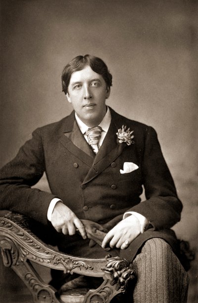 Oscar WiIde, irlantilainen kirjailija, nokkeluus ja näytelmäkirjailija, 1890 tekijältä WandD Downey