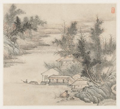 Album of Landscapes: Leaf 2, 1677. tekijältä Wang Gai