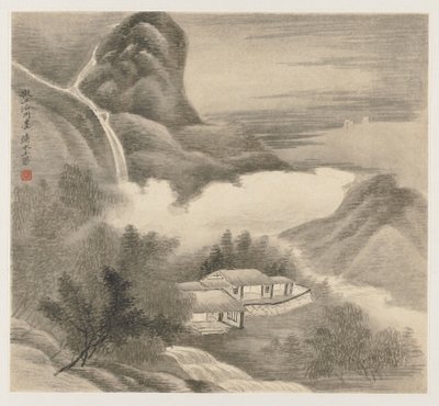 Album of Landscapes: Leaf 5, 1677. tekijältä Wang Gai