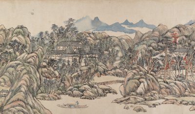 Wangchuan Villa, päivätty 1711. tekijältä Wang Yuanqi