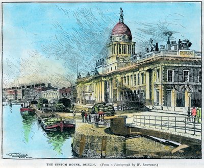 Custom House, Dublin, Irlanti, 1890. tekijältä Warwick Goble