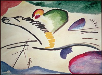 Abstrakti hevonen, 1911 tekijältä Wassily Kandinsky