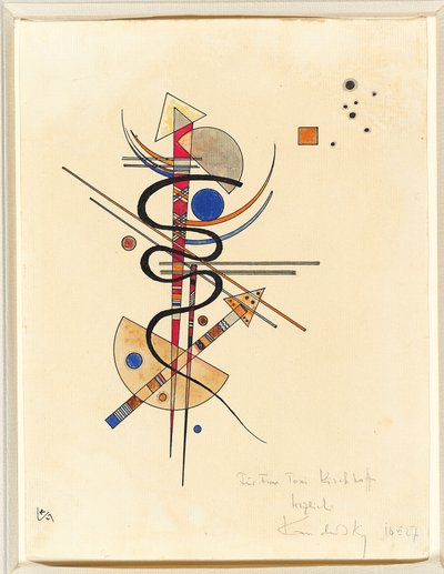 Akvarelli rouva Toni Kirchhoffille tekijältä Wassily Kandinsky