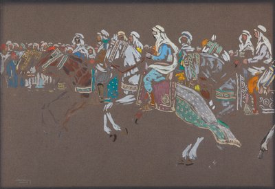 Arabialainen ratsuväki tekijältä Wassily Kandinsky