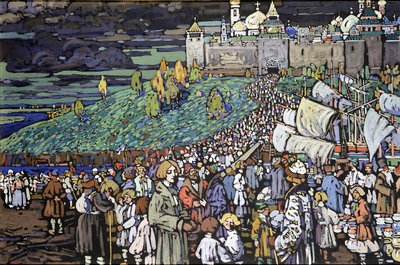 Kauppiaiden saapuminen tekijältä Wassily Kandinsky