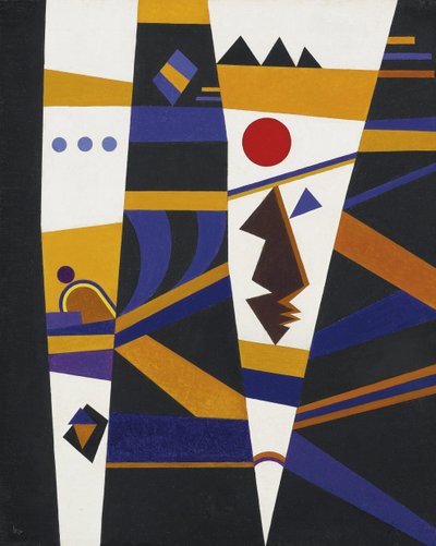 Binding par Kandinsky, Wassily Vasilyevich (1866-1944). Öljy kankaalle, koko: 70x60 tekijältä Wassily Kandinsky
