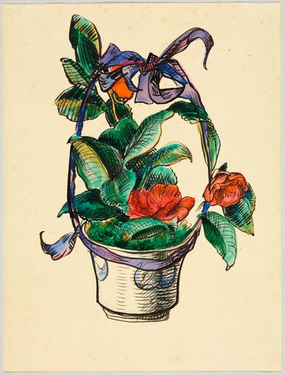 Blumenstock mit Schleife tekijältä Wassily Kandinsky